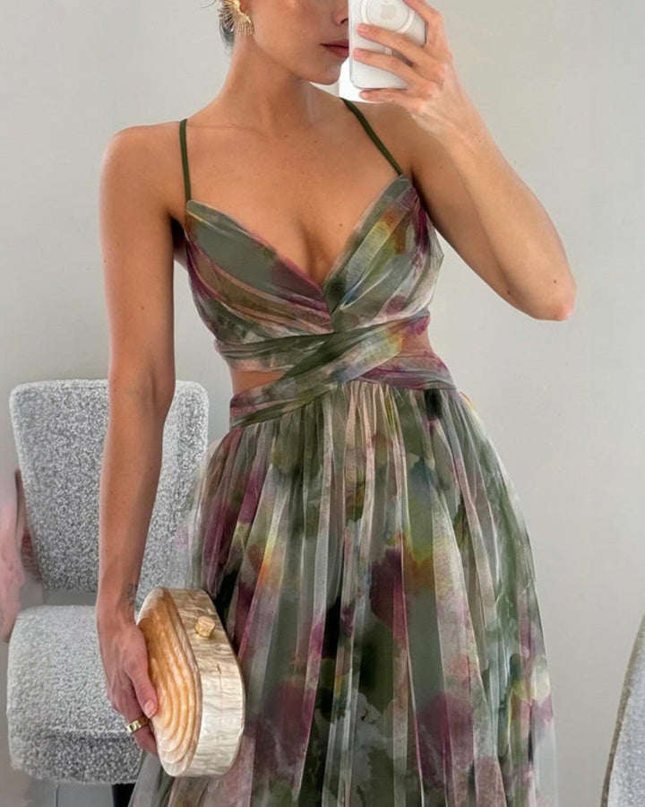 Giselle | Zauberhaftes Maxikleid mit Blumenprint