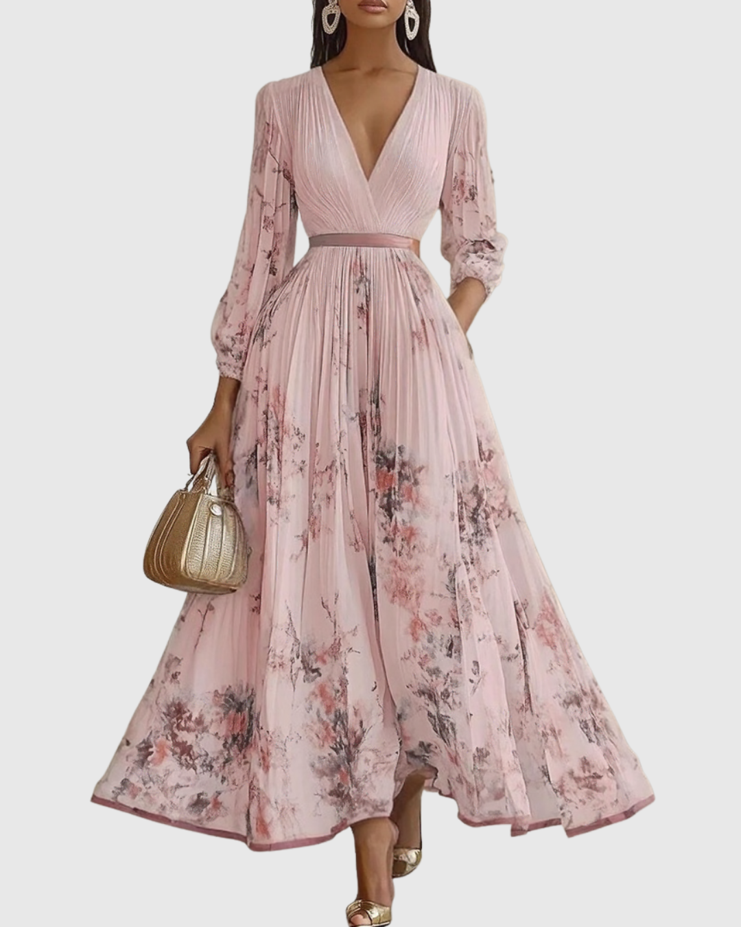 Rowella | Elegantes Maxikleid mit Falten