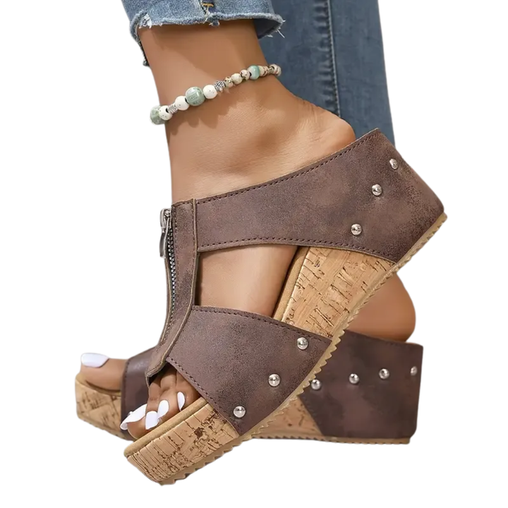 Nely | Sandalen mit offener Spitze und Fußgewölbestütze