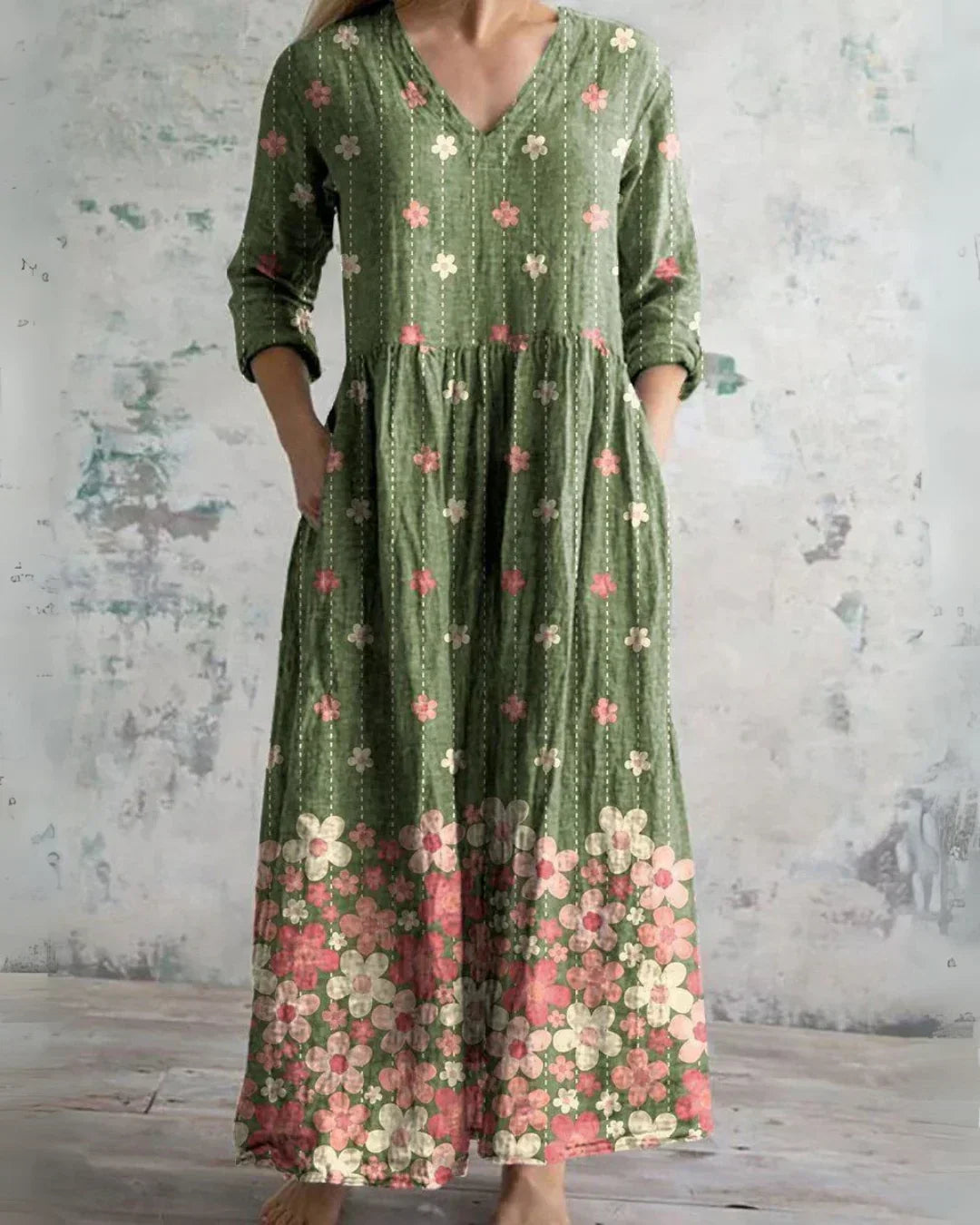 Clara | Comfort Blumig Maxikleid