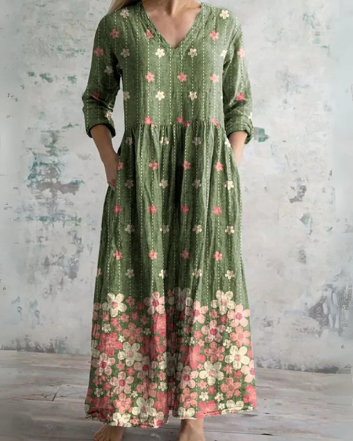 Clara | Comfort Blumig Maxikleid