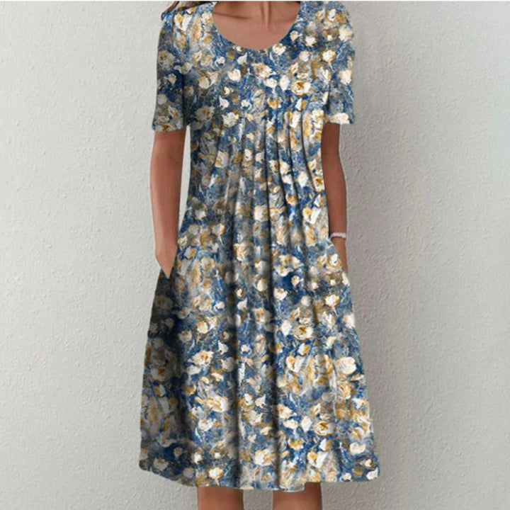 Marianne |  Bauchbedeckendes Kleid aus Baumwolle