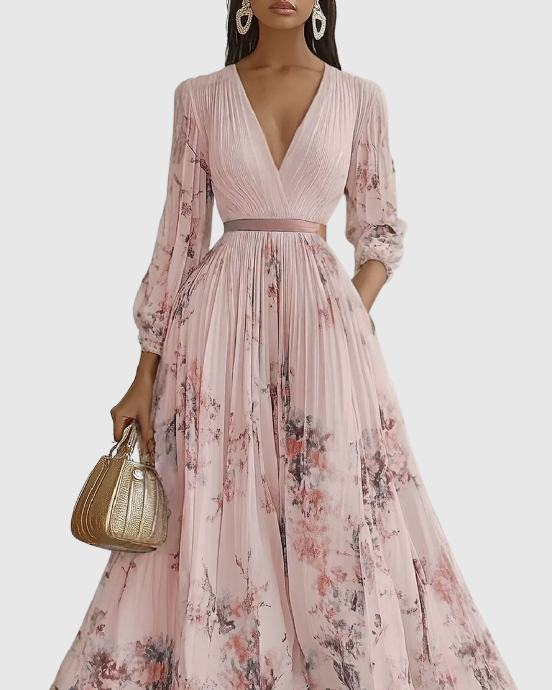 Rowella | Elegantes Maxikleid mit Falten