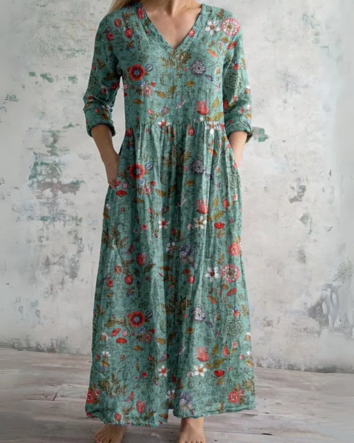 Clara | Comfort Blumig Maxikleid