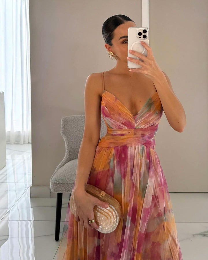 Giselle | Zauberhaftes Maxikleid mit Blumenprint