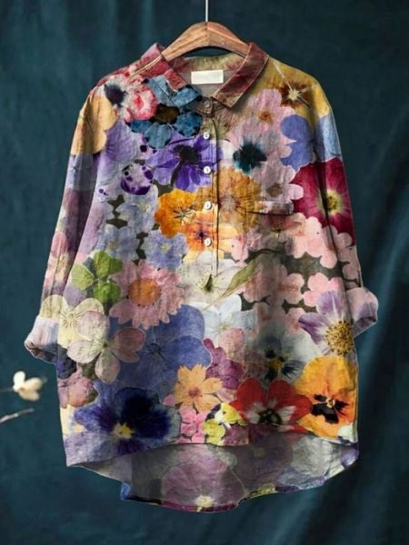 Amber | Bluse mit Blumenmuster