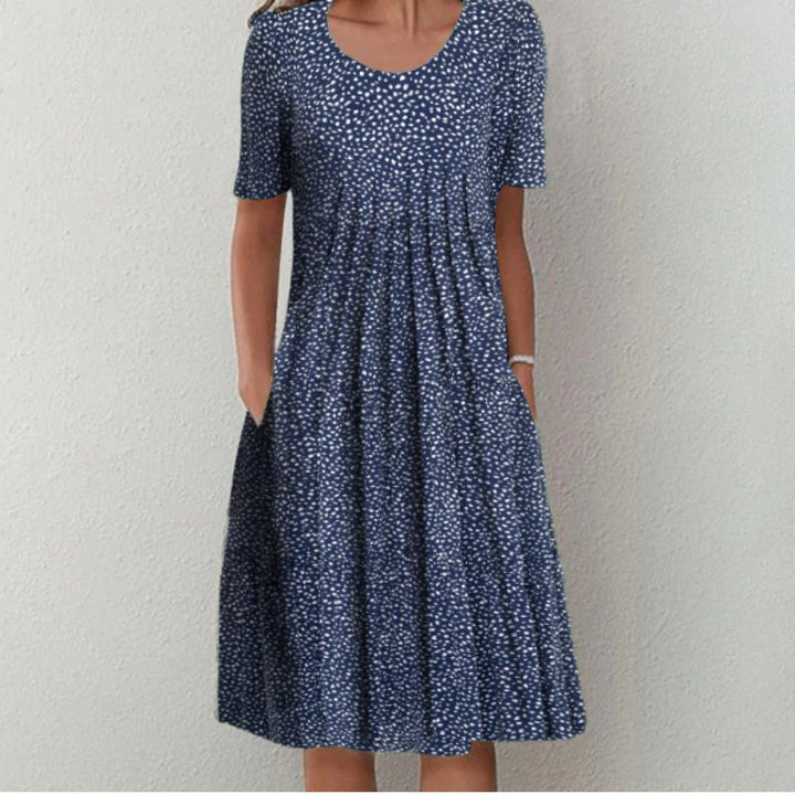 Marianne |  Bauchbedeckendes Kleid aus Baumwolle