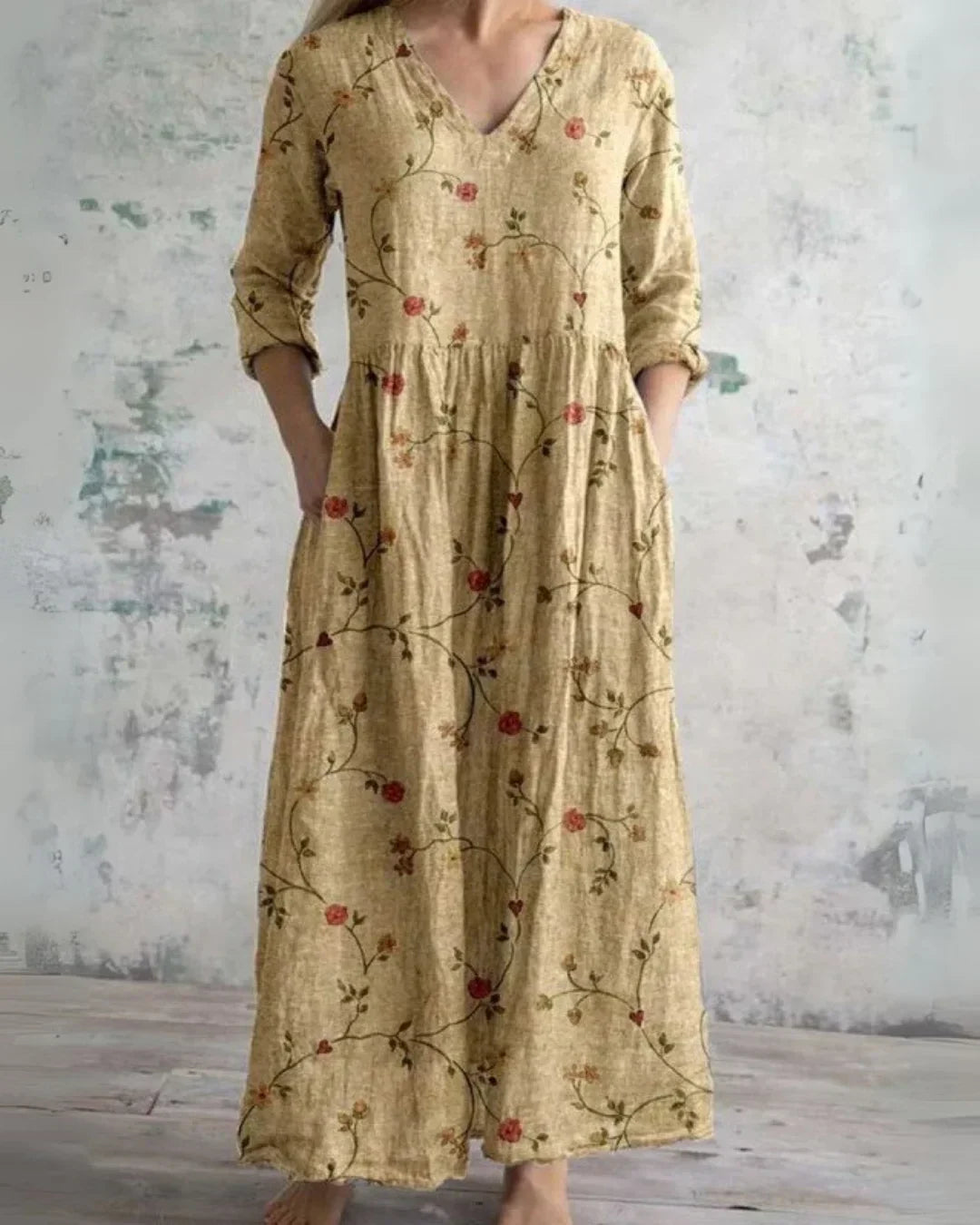 Clara | Comfort Blumig Maxikleid