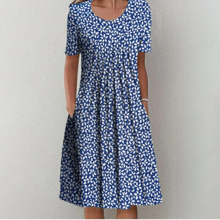 Marianne |  Bauchbedeckendes Kleid aus Baumwolle