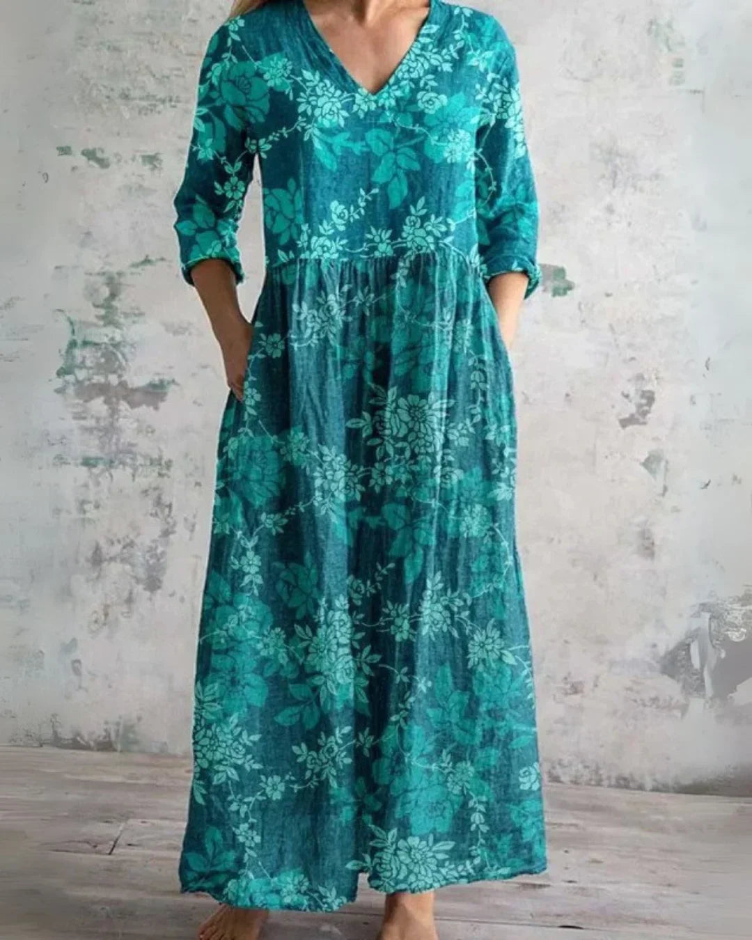 Clara | Comfort Blumig Maxikleid