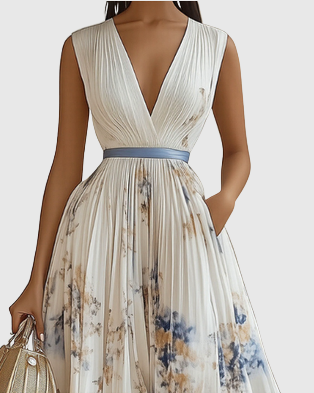 Rowella | Elegantes Maxikleid mit Falten