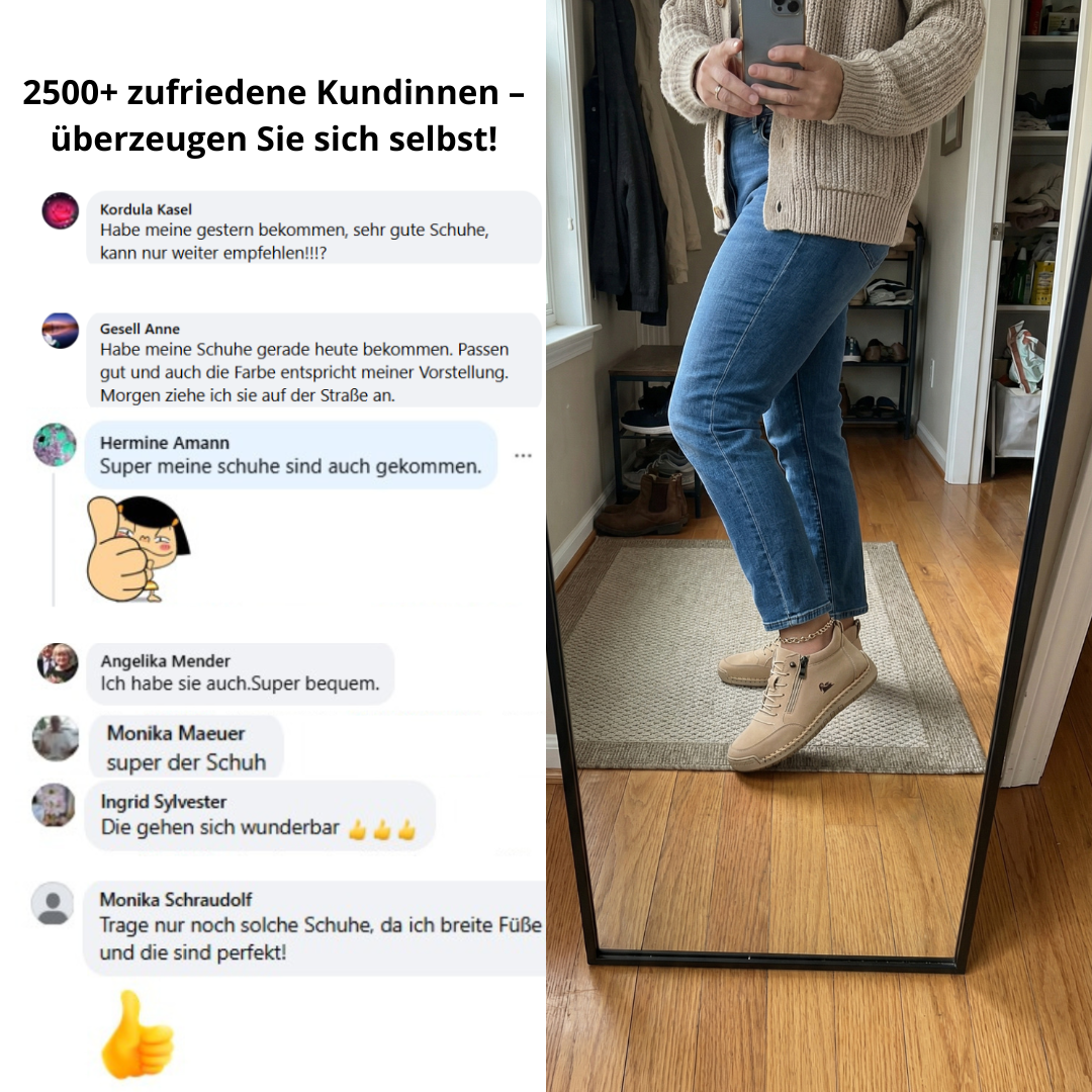 Mila | Orthopädische Sneaker mit Reißverschluss