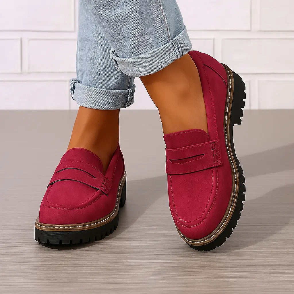 Nadia | Zeitlose Loafer aus Wildleder