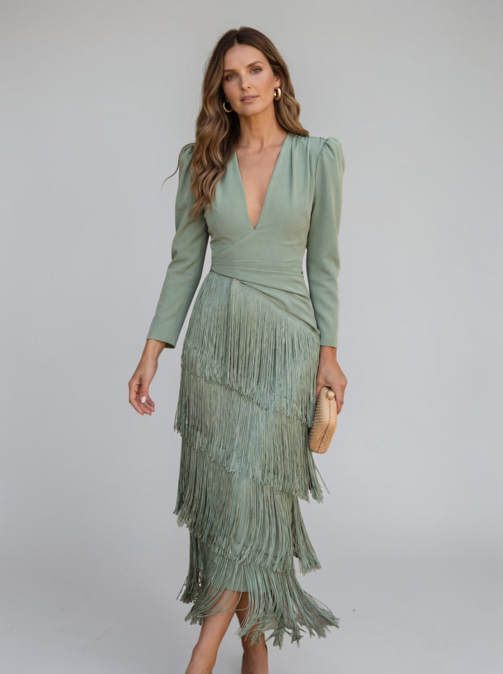 Sofia | Elegantes Kleid mit Fransen