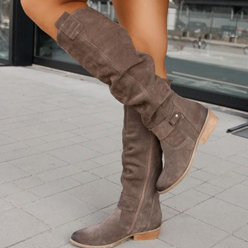 Zavira | Elegante Warme Wildlederstiefel