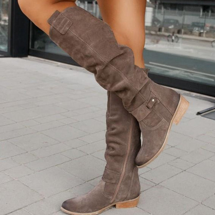 Zavira | Elegante Warme Wildlederstiefel