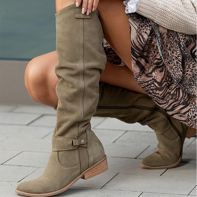 Zavira | Elegante Warme Wildlederstiefel