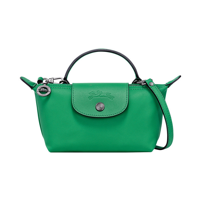 Mini-Lederhandtasche - Grün