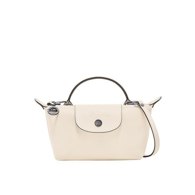 Mini Leder Tasche - Weiß