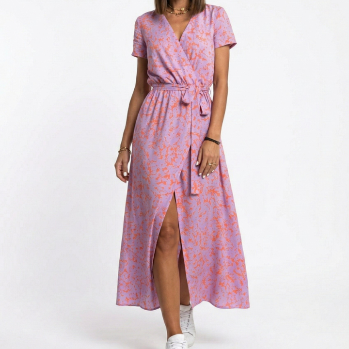 Julia | Elegantes Kleid mit V-Ausschnitt und figurformendem Schnitt