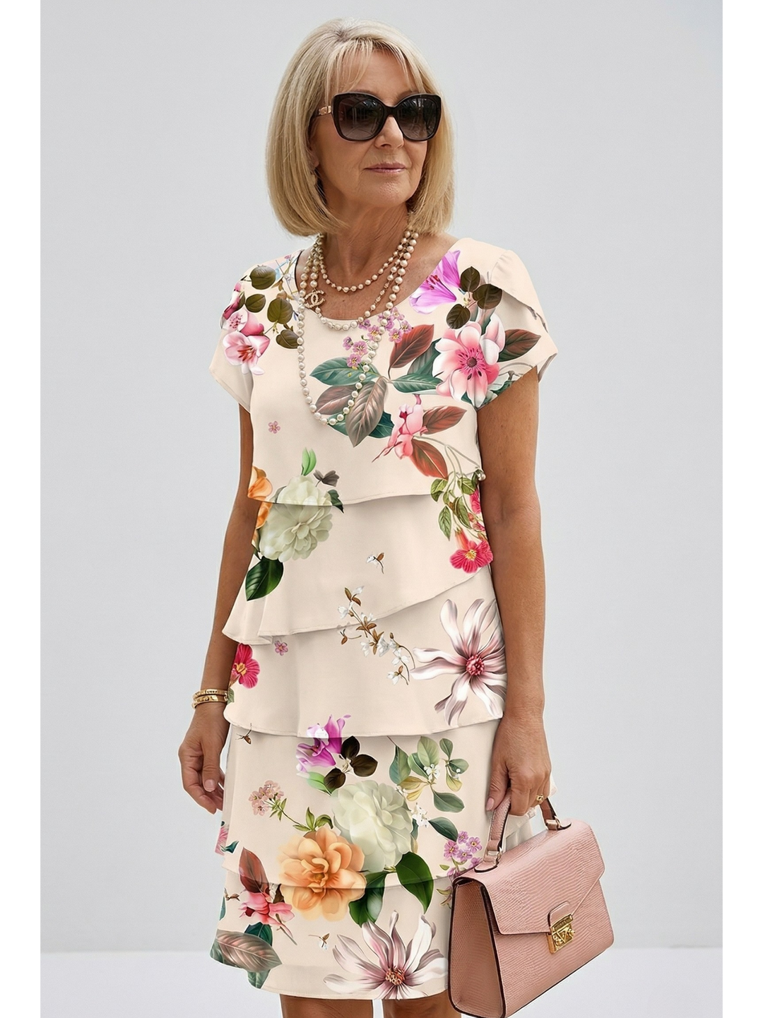Helena | Elegant Comfort Ruffle Dress