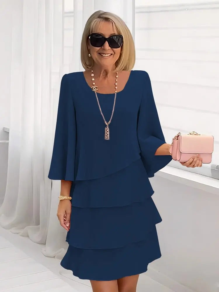 Meike | Elegant Comfort Ruffle Dress