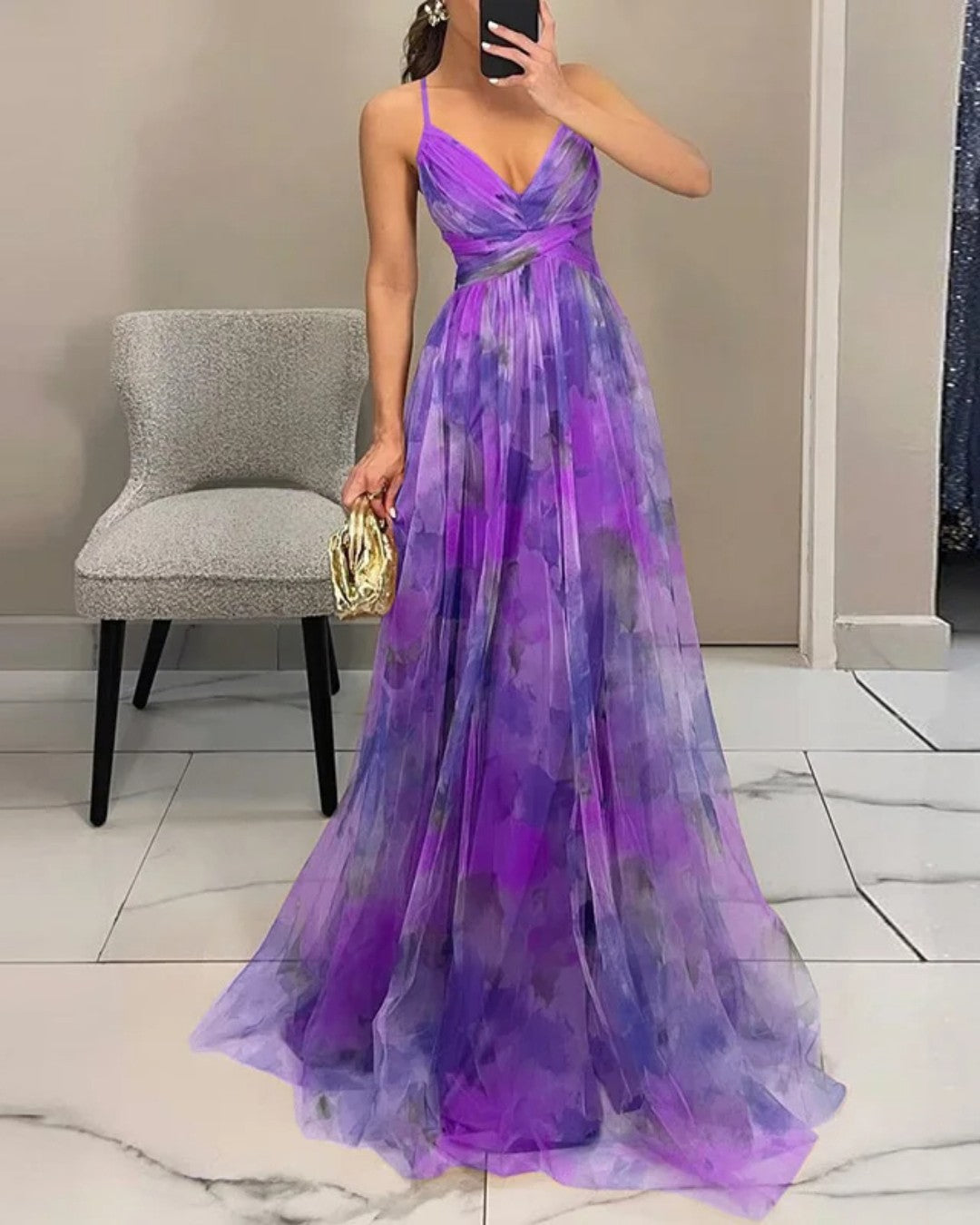 Giselle | Zauberhaftes Maxikleid mit Blumenprint