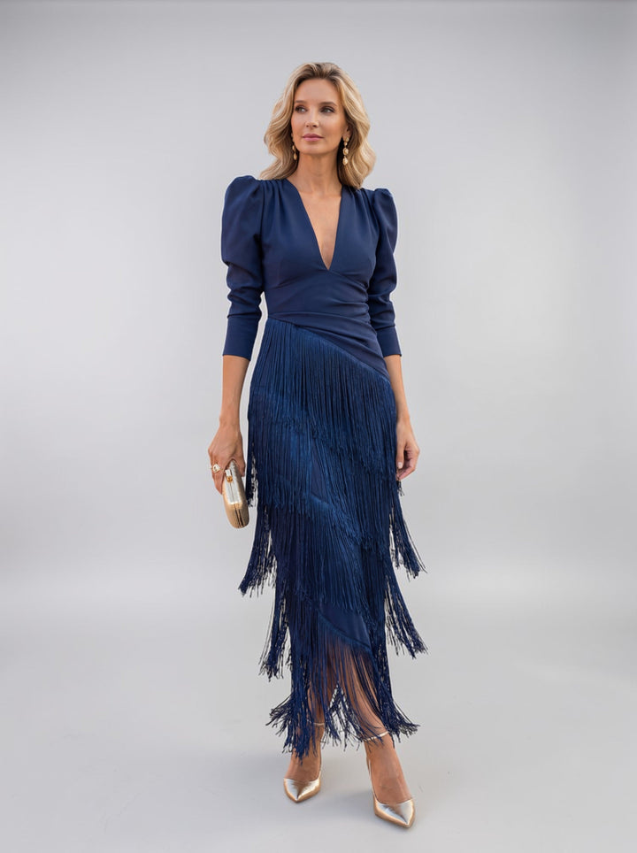 Sofia | Elegantes Kleid mit Fransen
