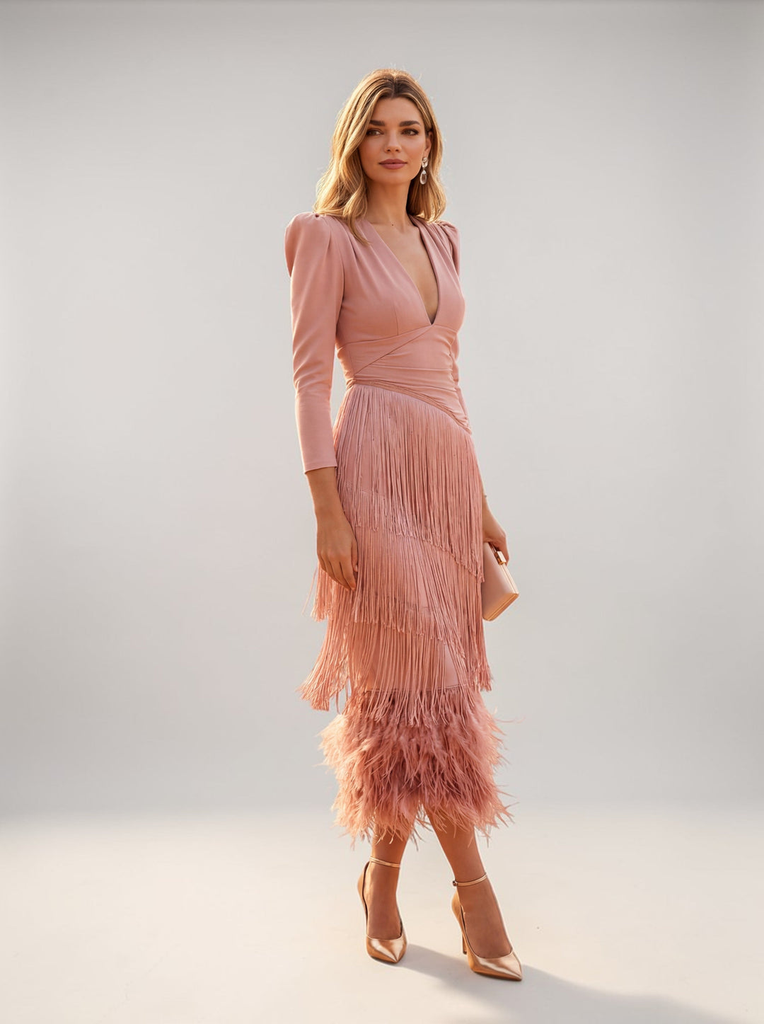 Sofia | Elegantes Kleid mit Fransen
