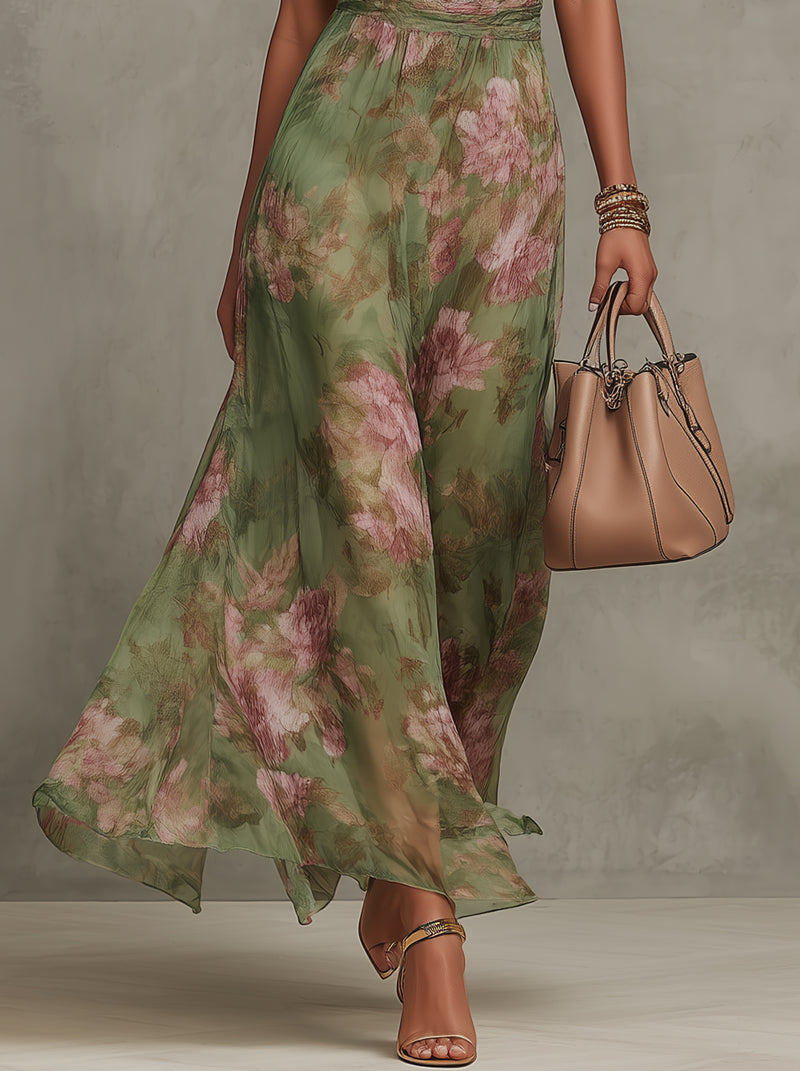 Sophie | Elegantes Sommerkleid mit Blumenmuster