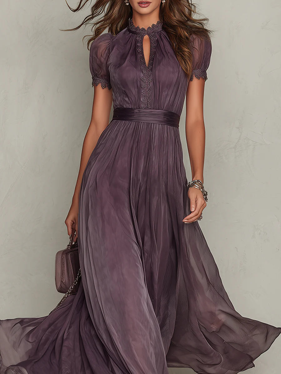 Petra | Maxikleid mit Spitzendetails