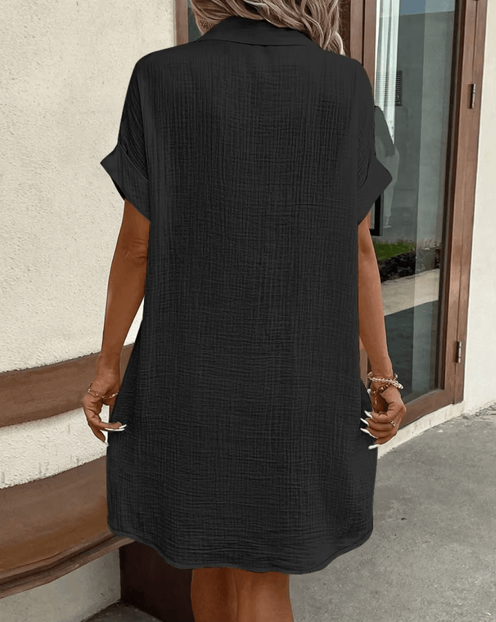 Luz | Bequemes Hemdkleid mit Knöpfen