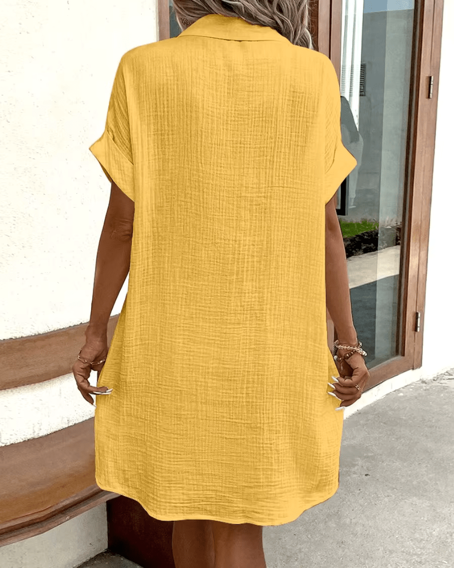 Luz | Bequemes Hemdkleid mit Knöpfen