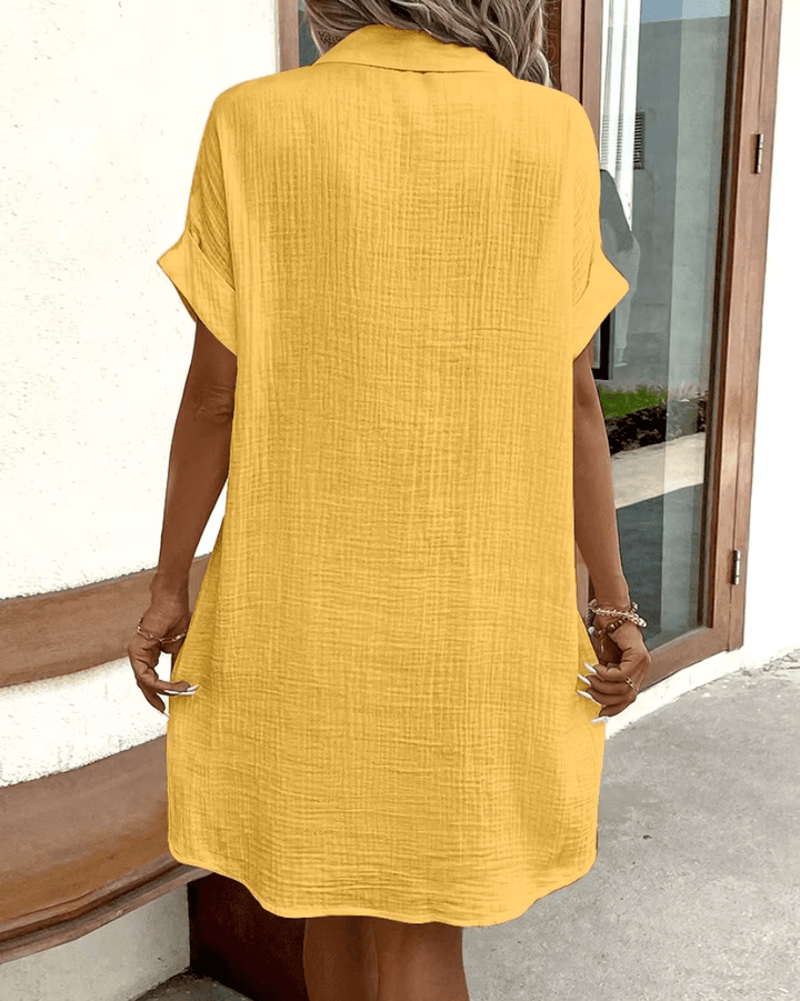 Luz | Bequemes Hemdkleid mit Knöpfen