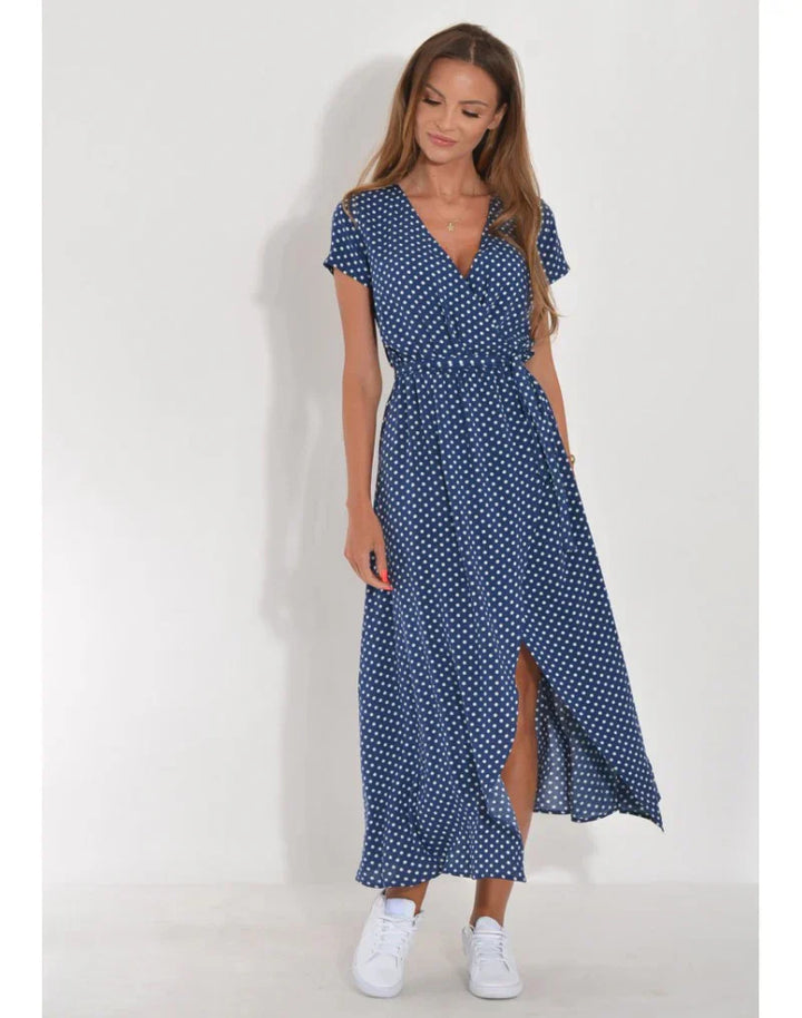 Julia | Elegantes Kleid mit V-Ausschnitt und figurformendem Schnitt