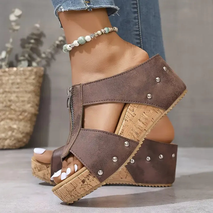 Nely | Sandalen mit offener Spitze und Fußgewölbestütze