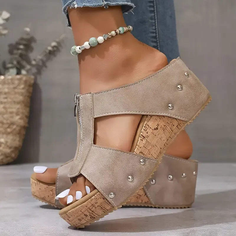 Nely | Sandalen mit offener Spitze und Fußgewölbestütze